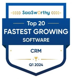SaaSworthy Top 20 Fastest Growing CRM